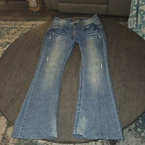 Women's Blue Flared Jeans
